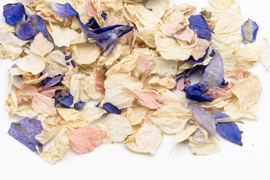 Biodegradable confetti petals